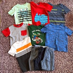 7 Tees & 3 Pair of Shorts
